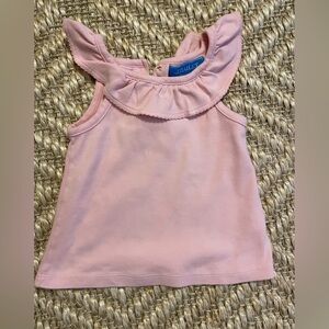 J. Bailey pink ruffle sleeveless top 2T